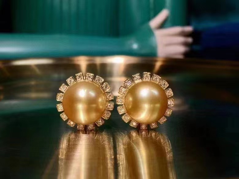 黃金珍珠耳環