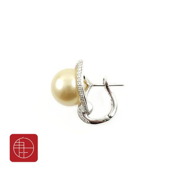 金珠耳環，黃金珍珠耳環202306290104