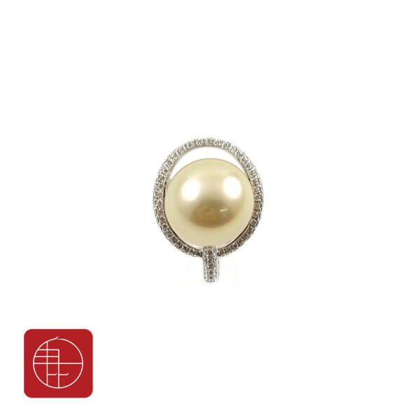 金珠耳環，黃金珍珠耳環202306290105