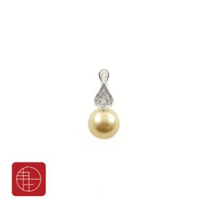 金珠耳環，黃金珍珠耳環202306300701