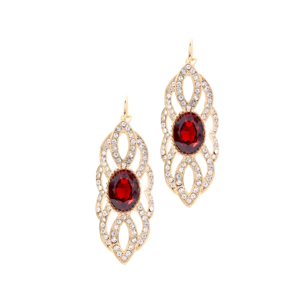 珠寶設計, 珠寶公司, 紅寶石耳環 -pic036